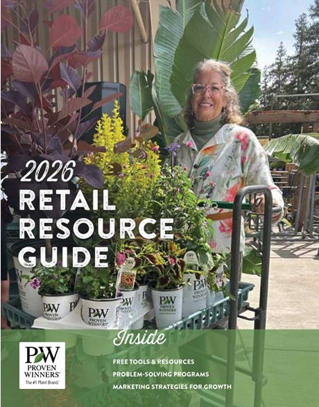 Front cover of the latest Gardener's Idea Book featuring landscape inspiration